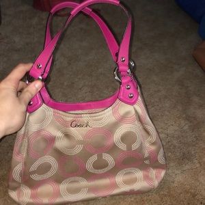 Pink Coach Handbag